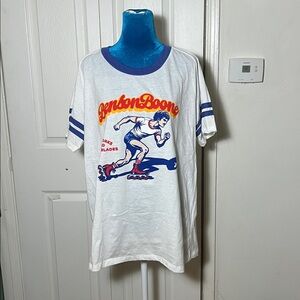 Benson Boone Rolerblading Benny Ringer Shirt Unisex Large White Rare!!!